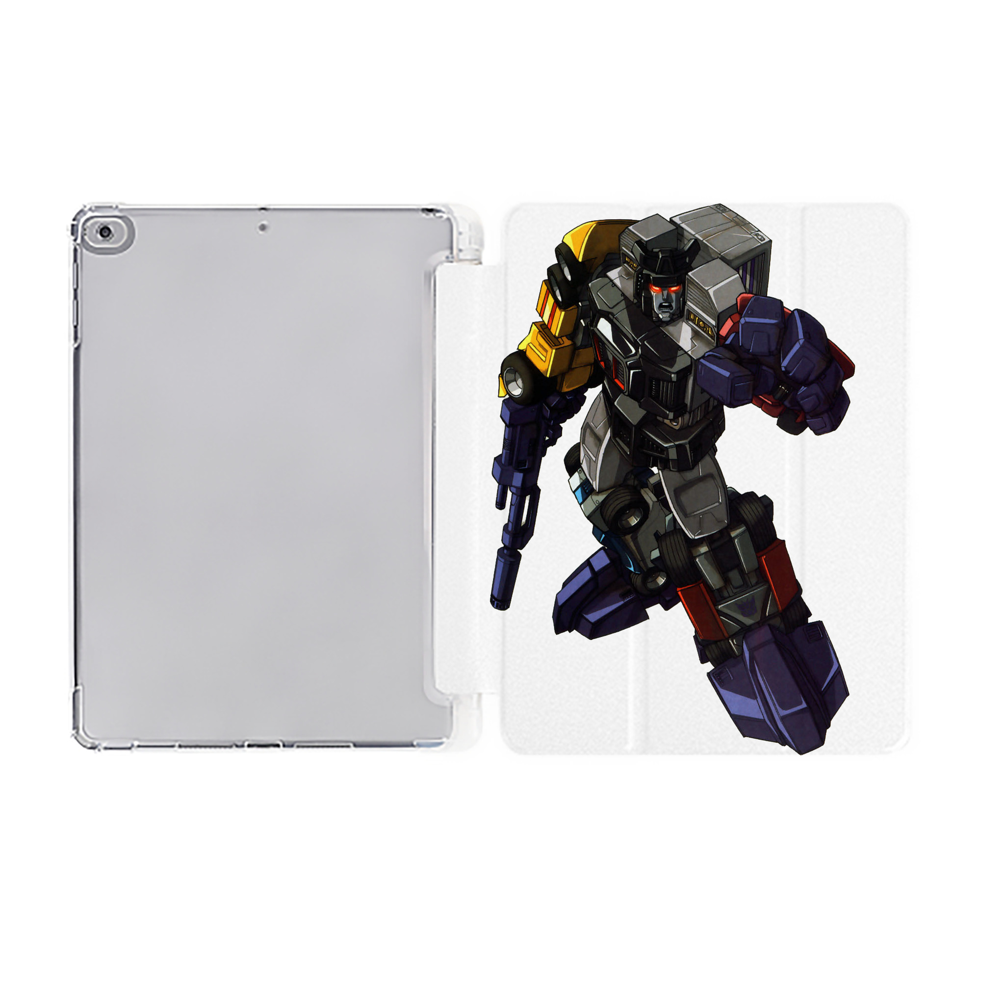 （画像用）  IPad ケース ペン収納付き 三つ折りスタンド PUレザー×シリコン 対応機種9.5/10.5/10.9インチ